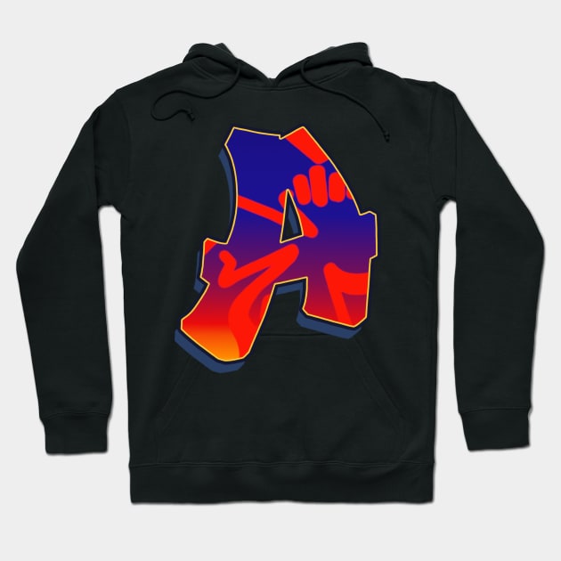 Letter A - Night Sky Hoodie by Dmitri